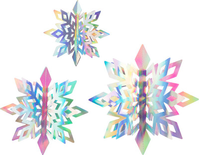 Елочная игрушка Волшебная страна Снежинка / 109921 (18шт)