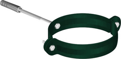 Хомут водосточной трубы Скайпрофиль Универсальный металлический D90 (RAL 6005)