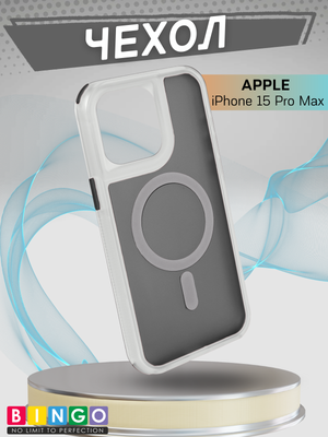 Чехол-накладка Bingo Model Magnetic для Apple iPhone 15 Pro Max (черный)