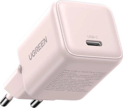 Адаптер питания сетевой Ugreen X512-55556 (розовый)