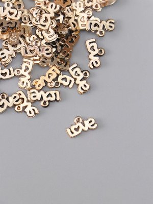 Набор подвесок декоративных Арт Узор Love ажурная / 10880434