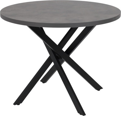 Обеденный стол Аврора Рига D950 (ароза реликтовая/черный)