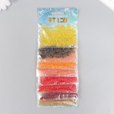 Набор бисера Арт Узор Красно-желтый / 9702862