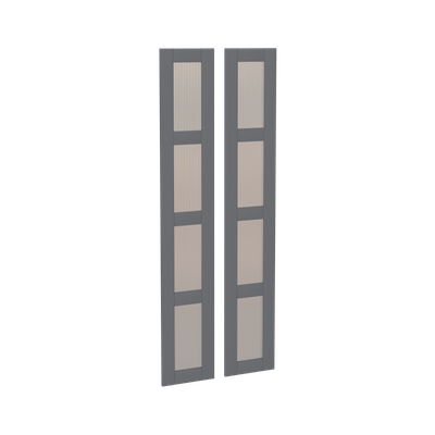 Комплект дверей для корпусной мебели Mio Tesoro Макс 2.06.14.420.4 (серый/стекло Мору)