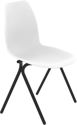 Стул Sheffilton SHT-ST29/S186 (белый/черный муар)