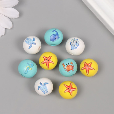 Набор бусин декоративных Арт Узор Морские жители / 10715309