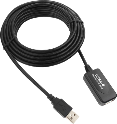 Удлинитель кабеля Cablexpert UAE016-Black (4.8м)