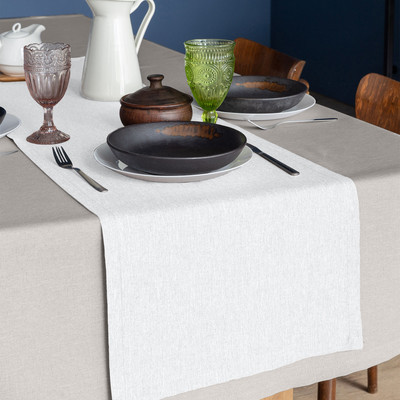 Дорожка на стол Волшебная ночь 40x140 / 926909 (снег)