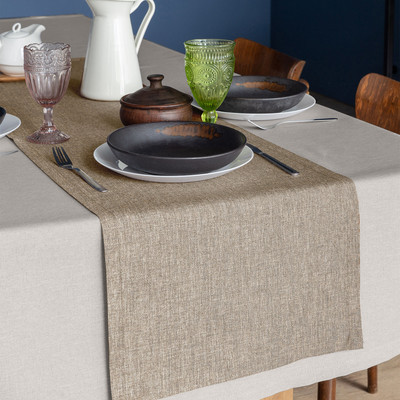 Дорожка на стол Волшебная ночь 40x140 / 926911 (миндаль)