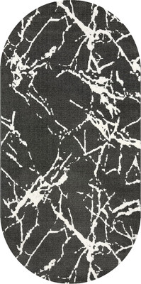 Коврик Safyun Bravo / SN539-GREY-CREAM-OVAL (0.8x1.5)