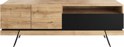 Тумба Anrex Моне 8032 д ТВ (дуб наварра/черный)