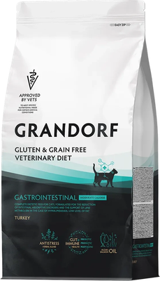 Сухой ветеринарный корм для кошек Grandorf Vet Cat Gastrointestinal. Moderate Calorie (400г)