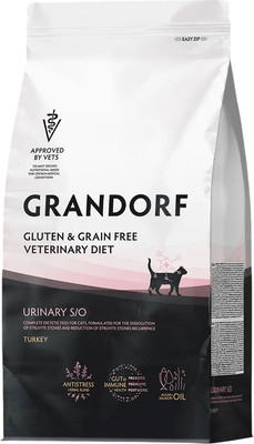 Сухой ветеринарный корм для кошек Grandorf Vet Cat Urinary S/O (400г)