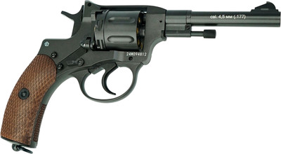 Револьвер пневматический BORNER NGT-B до 3 Дж кал. 4.5мм (металл, черный)