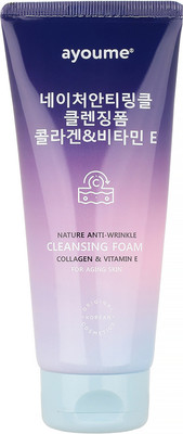 Пенка для умывания Ayoume Nature Anti-Wrinkle Cleansing Foam Collagen & Vitamin E (150мл)