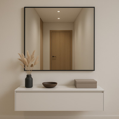 Зеркало Emze Line 66x89 / LINE.66.89.CHE (черный)