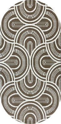 Коврик Safyun Bravo / SN550-LIGHT-BROWN-OVAL (0.8x1.5)