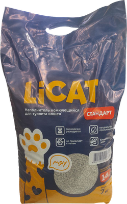 Наполнитель для туалета LiCat Стандарт (7кг/14л)
