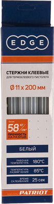 Клеевые стержни PATRIOT Edge 11x200мм (10шт, белый)