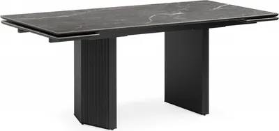 Обеденный стол Woodville Монерон 180-240x90 / 621196 (Nero Marquina/черный)