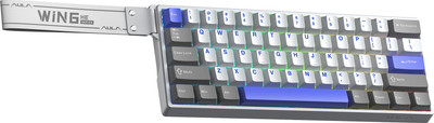 Клавиатура Aula WIN60HE MAX (белый/серый/синий)