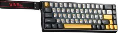 Клавиатура Aula WIN68HE MAX (серый/черный/оранжевый)