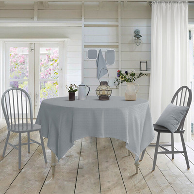 Скатерть Самойловский текстиль Текстура серая 144x144 / 927777