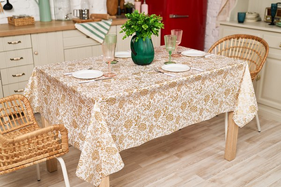 Скатерть Stolima Декор-шанс 5008 Золотое шитье (110x130)