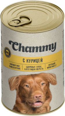 Влажный корм для собак Chammy С курицей в соусе / F19220 (415г)