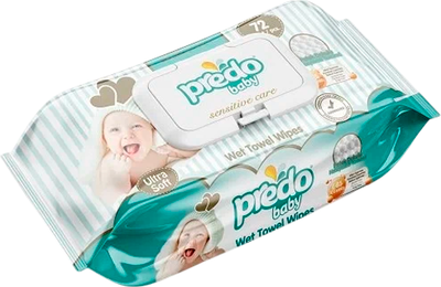 Влажные салфетки детские Predo Baby (72шт)