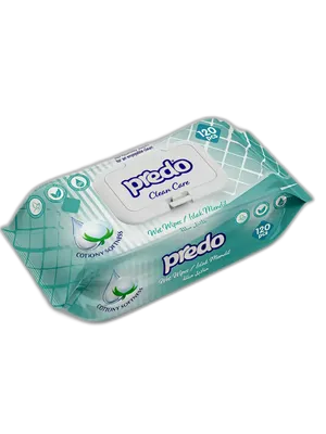 Влажные салфетки Predo Clean Care (120шт)