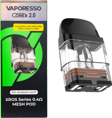Набор картриджей для электронного парогенератора Vaporesso Xros 3 Series 0.4Ом 4PCS/Pack (3мл)
