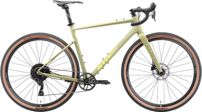 Велосипед STARK GRL 700.5 D 2025 (S, хаки матовый/лимонный, разобранный, в коробке)