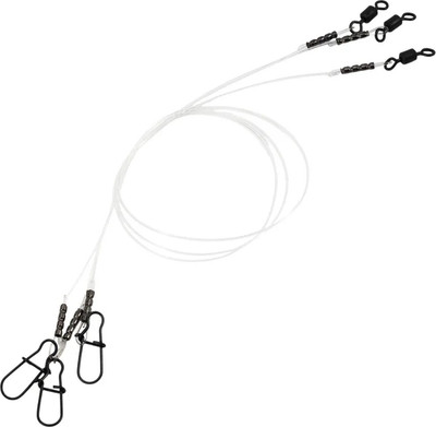 Набор поводков рыболовных Namazu d-0.50мм L-25см test- 12кг / N-LF050-25 (3шт)