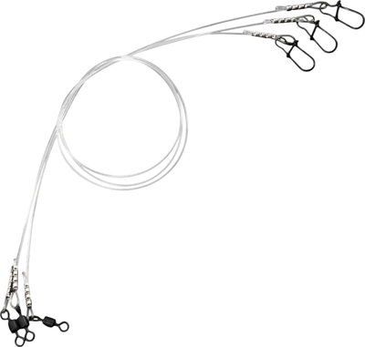 Набор поводков рыболовных Namazu d-0.60мм L-50см test- 18кг / N-LF060-50 (3шт)