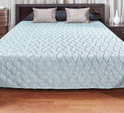 Покрывало Primavelle Livia 240х240 / 251805022-45fl (фолиаж бирюзовый)