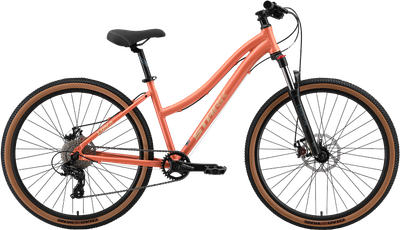 Велосипед STARK Luna 27.1 D 2025 (16, коралловый матовый/персиковый, разобранный, в коробке)