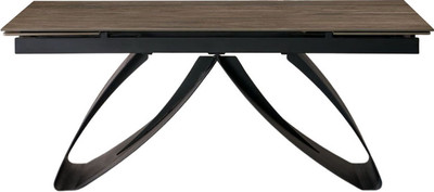 Обеденный стол Halmar Hilario (орех/черный)