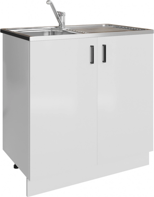 Шкаф под мойку No Brand 80 ЛДСП / 310603 (белый)