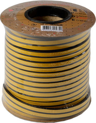 Лента уплотнительная VELA E-9x4 (150м, коричневый)