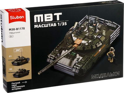 Конструктор Sluban Модельки. Основной танк M38-B1178 / 10890981