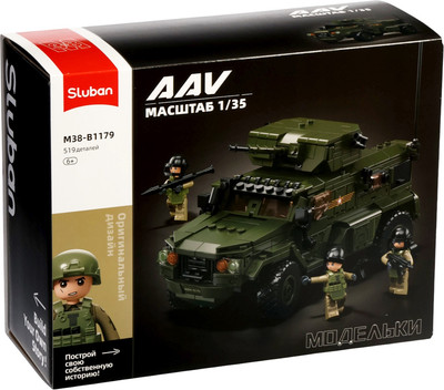 Конструктор Sluban Модельки. Боевой транспорт M38-B1179 / 10890979