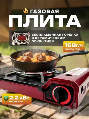 Плита туристическая Coyote ZD-150-A (красный/черный)