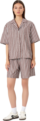 Комплект одежды Mark Formelle 192011 (р.170-104-110, широкая кофейная полоска)