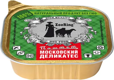 Влажный корм для собак ZooRing Паштет Московский деликатес / 313352 (100г)