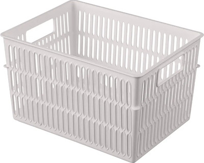 Корзина Бытпласт Simplify / 435250734 (светло-бежевый)