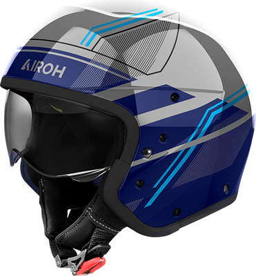 Мотошлем Airoh J110 Slim J1S18-L (L, синий глянец)