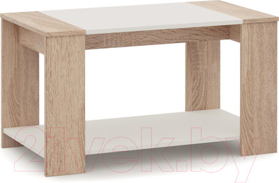 Журнальный столик Империал Аврора (дуб сонома/белый)