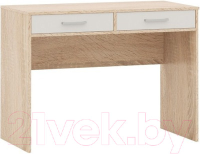 Письменный стол Империал Стелс 100 2ящ (дуб сонома/белый)
