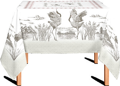 Комплект столового белья Блакiт Танец журавлей 44731 / D1902